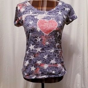 PRAIRIE ROSE patriotic tee